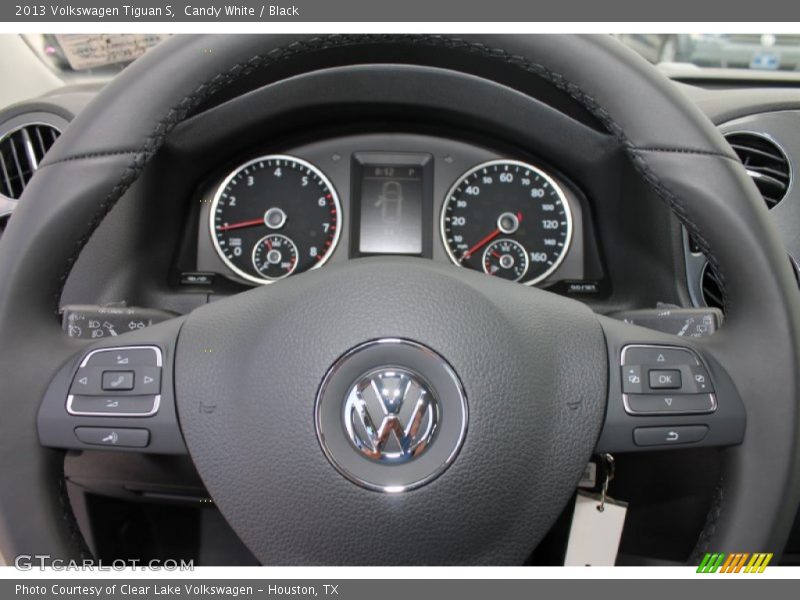 Candy White / Black 2013 Volkswagen Tiguan S