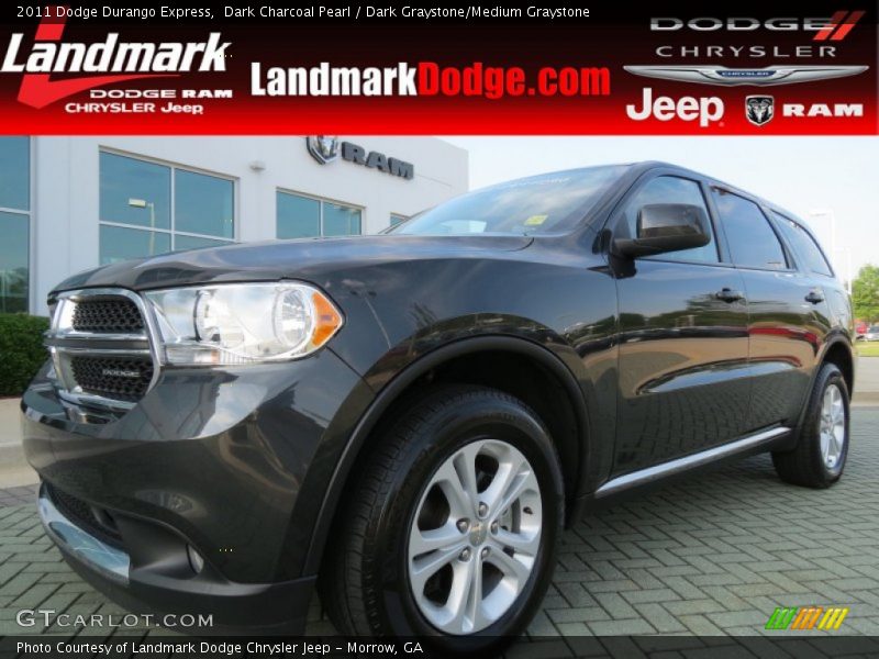 Dark Charcoal Pearl / Dark Graystone/Medium Graystone 2011 Dodge Durango Express
