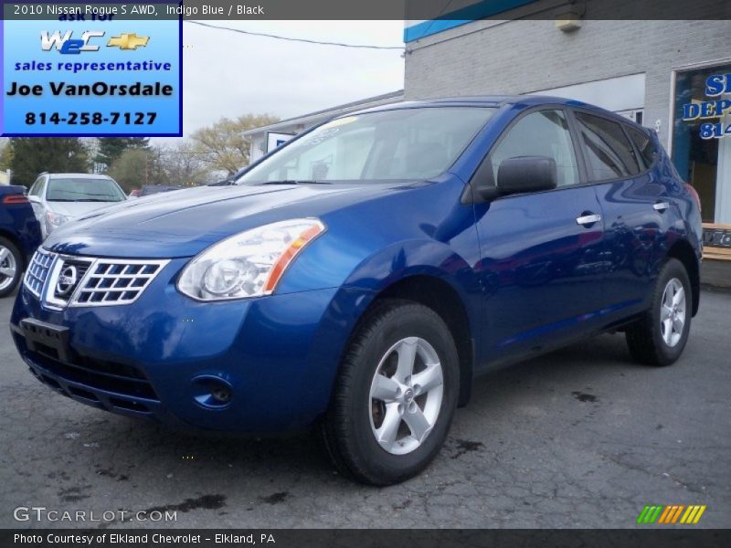 Indigo Blue / Black 2010 Nissan Rogue S AWD