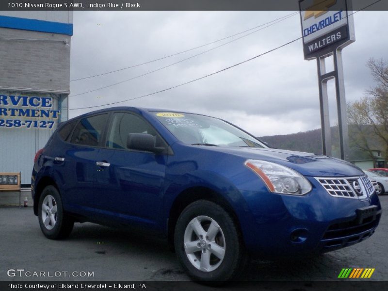 Indigo Blue / Black 2010 Nissan Rogue S AWD