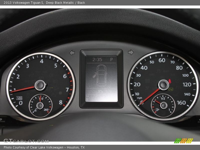 Deep Black Metallic / Black 2013 Volkswagen Tiguan S