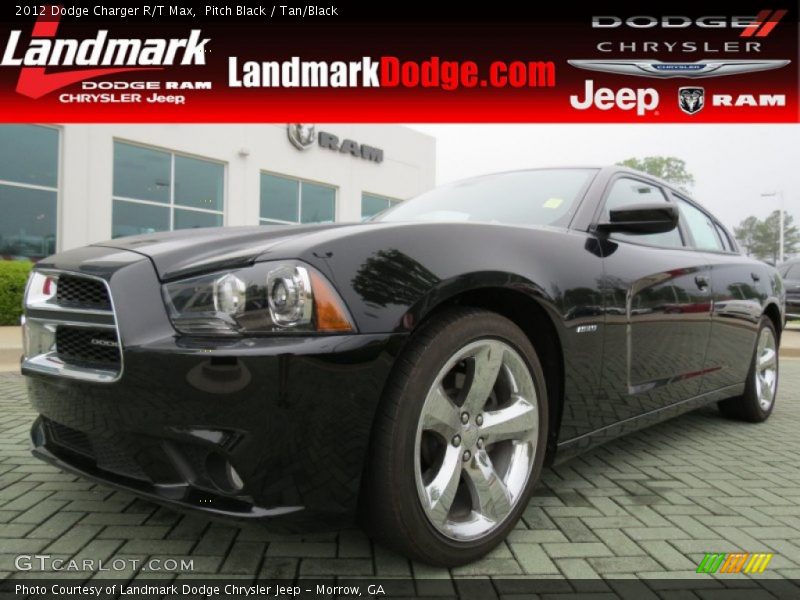 Pitch Black / Tan/Black 2012 Dodge Charger R/T Max