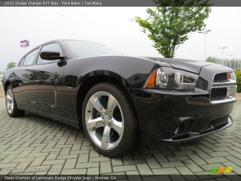 Pitch Black / Tan/Black 2012 Dodge Charger R/T Max