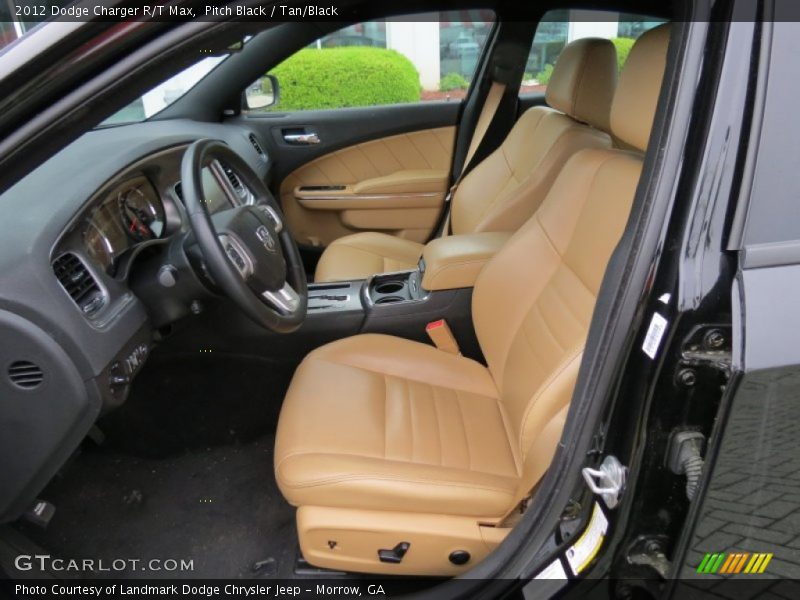 Pitch Black / Tan/Black 2012 Dodge Charger R/T Max