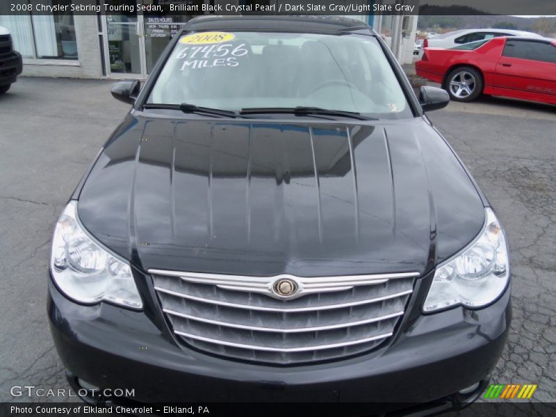Brilliant Black Crystal Pearl / Dark Slate Gray/Light Slate Gray 2008 Chrysler Sebring Touring Sedan