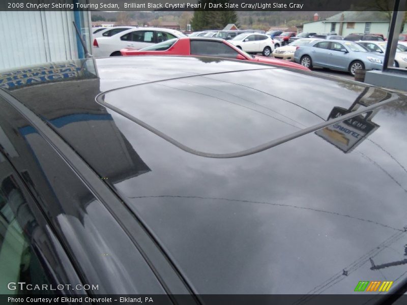 Brilliant Black Crystal Pearl / Dark Slate Gray/Light Slate Gray 2008 Chrysler Sebring Touring Sedan