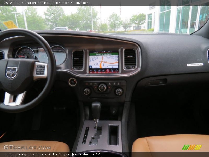 Pitch Black / Tan/Black 2012 Dodge Charger R/T Max