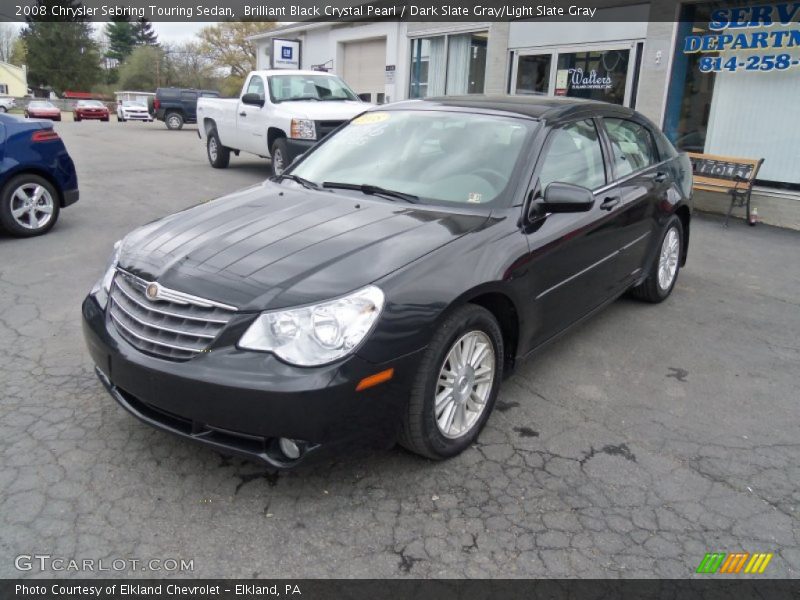 Brilliant Black Crystal Pearl / Dark Slate Gray/Light Slate Gray 2008 Chrysler Sebring Touring Sedan