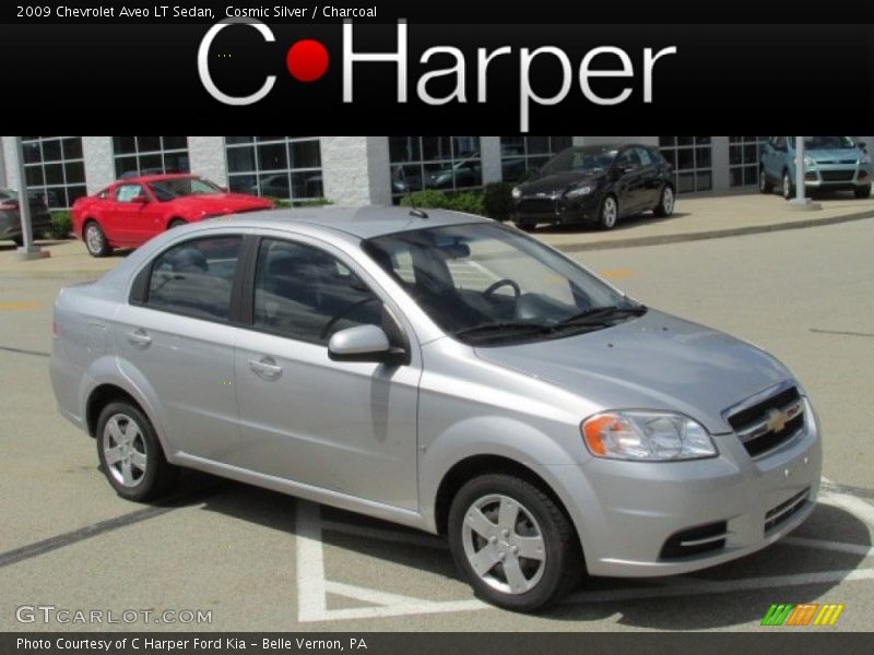 Cosmic Silver / Charcoal 2009 Chevrolet Aveo LT Sedan