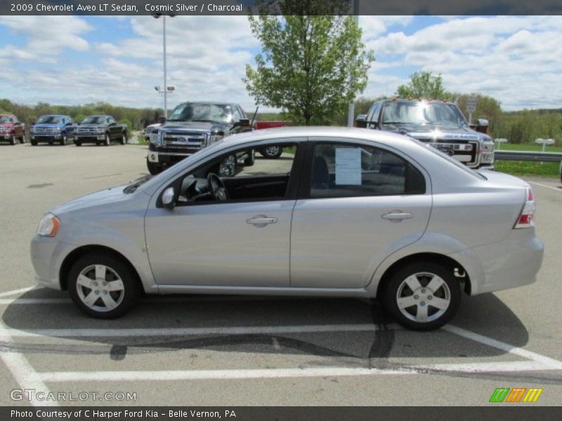 Cosmic Silver / Charcoal 2009 Chevrolet Aveo LT Sedan