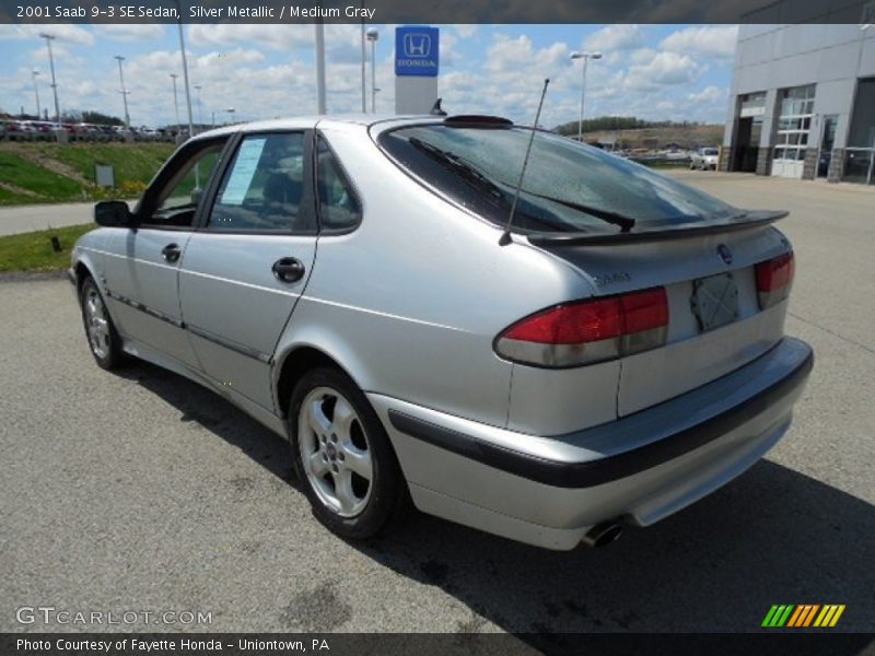 Silver Metallic / Medium Gray 2001 Saab 9-3 SE Sedan