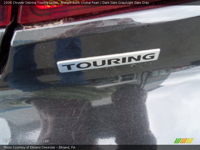 Brilliant Black Crystal Pearl / Dark Slate Gray/Light Slate Gray 2008 Chrysler Sebring Touring Sedan