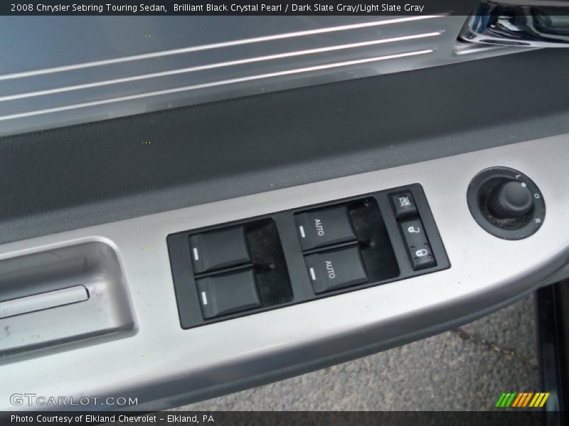 Brilliant Black Crystal Pearl / Dark Slate Gray/Light Slate Gray 2008 Chrysler Sebring Touring Sedan