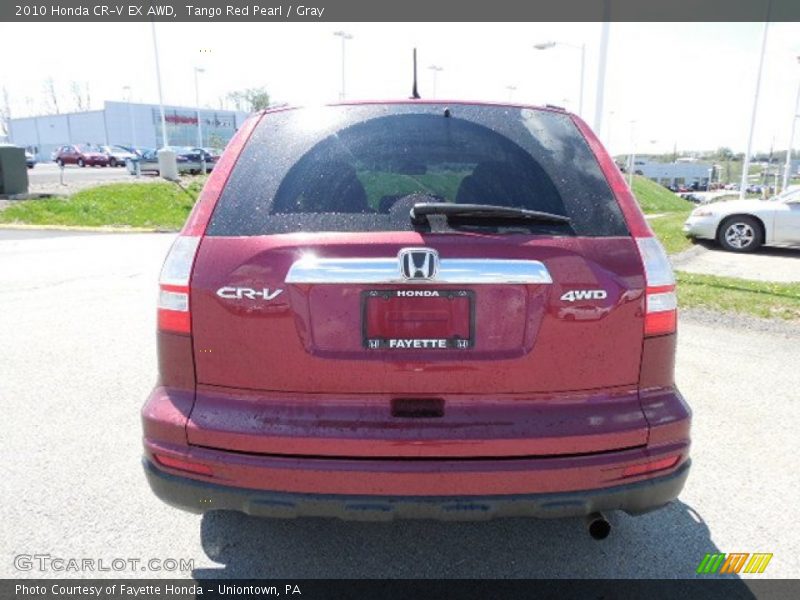 Tango Red Pearl / Gray 2010 Honda CR-V EX AWD