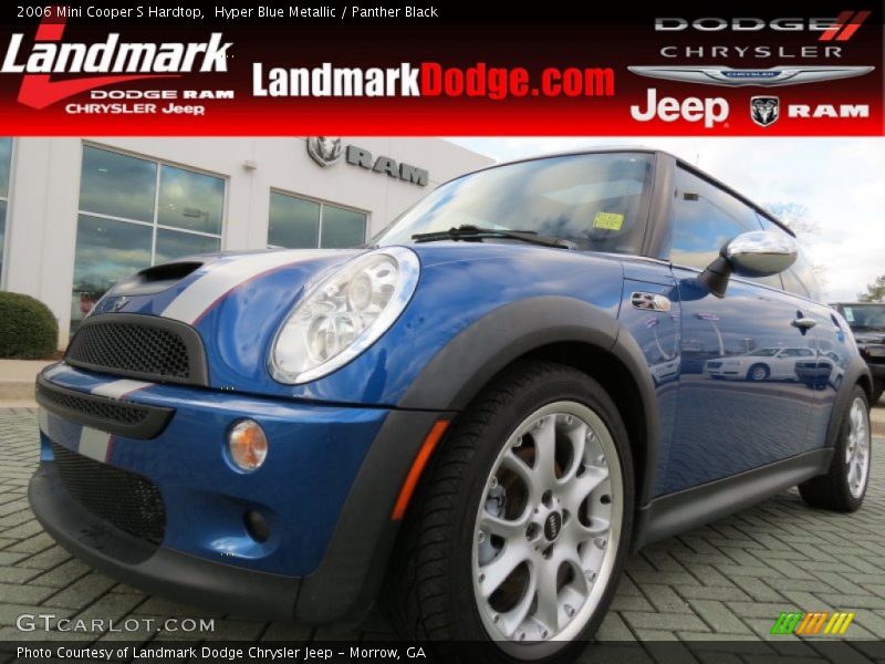 Hyper Blue Metallic / Panther Black 2006 Mini Cooper S Hardtop