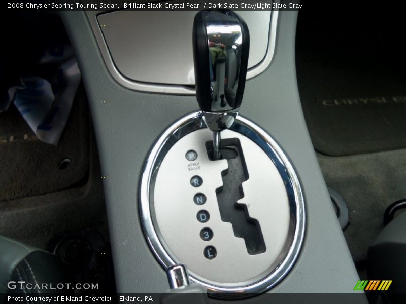 Brilliant Black Crystal Pearl / Dark Slate Gray/Light Slate Gray 2008 Chrysler Sebring Touring Sedan