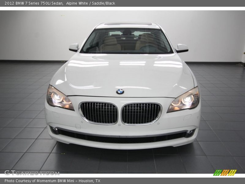 Alpine White / Saddle/Black 2012 BMW 7 Series 750Li Sedan