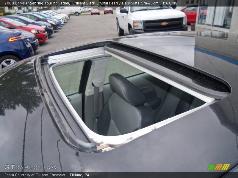 Brilliant Black Crystal Pearl / Dark Slate Gray/Light Slate Gray 2008 Chrysler Sebring Touring Sedan
