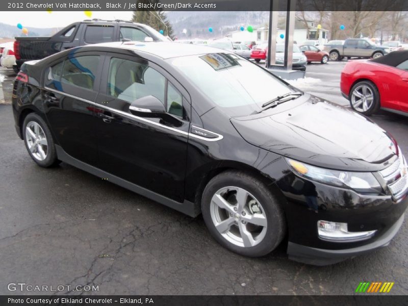 Black / Jet Black/Green/Dark Accents 2012 Chevrolet Volt Hatchback