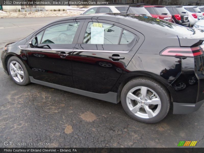 Black / Jet Black/Green/Dark Accents 2012 Chevrolet Volt Hatchback