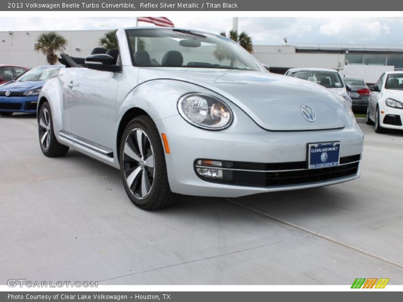 Reflex Silver Metallic / Titan Black 2013 Volkswagen Beetle Turbo Convertible
