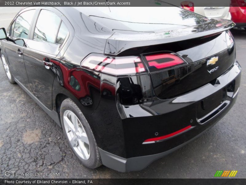 Black / Jet Black/Green/Dark Accents 2012 Chevrolet Volt Hatchback