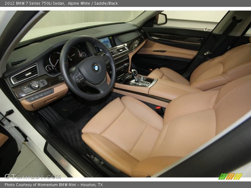 Saddle/Black Interior - 2012 7 Series 750Li Sedan 