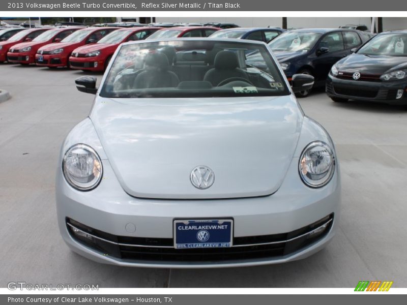 Reflex Silver Metallic / Titan Black 2013 Volkswagen Beetle Turbo Convertible