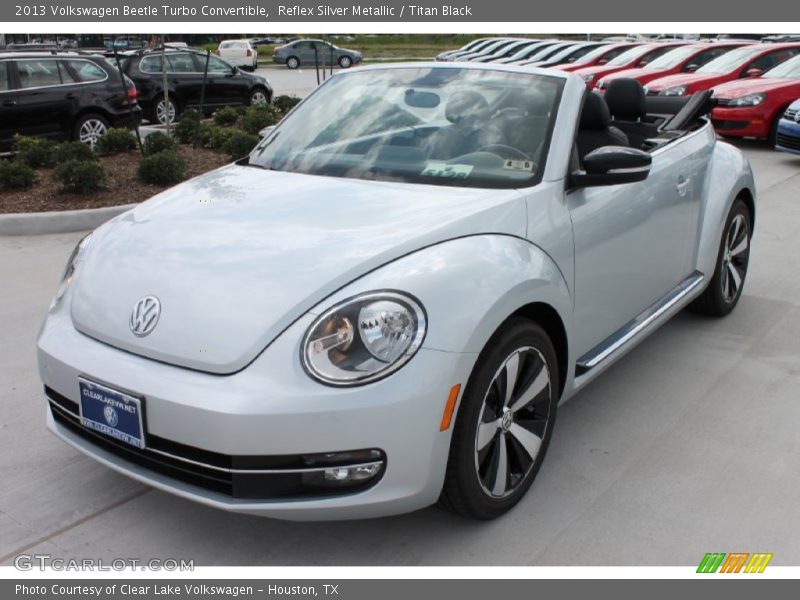 Reflex Silver Metallic / Titan Black 2013 Volkswagen Beetle Turbo Convertible