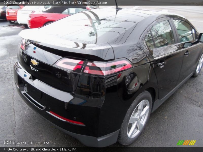 Black / Jet Black/Green/Dark Accents 2012 Chevrolet Volt Hatchback