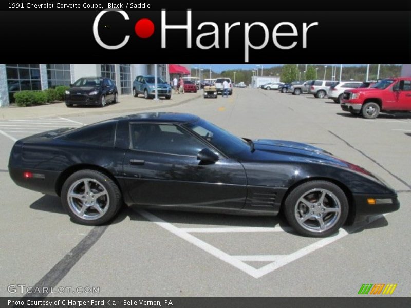 Black / Saddle 1991 Chevrolet Corvette Coupe