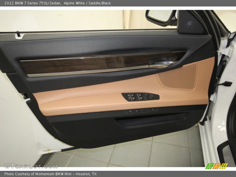 Alpine White / Saddle/Black 2012 BMW 7 Series 750Li Sedan