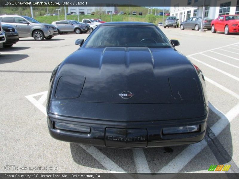 Black / Saddle 1991 Chevrolet Corvette Coupe