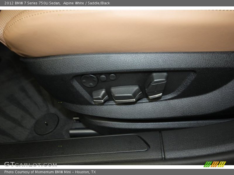 Alpine White / Saddle/Black 2012 BMW 7 Series 750Li Sedan
