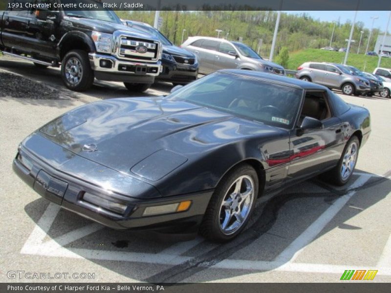 Black / Saddle 1991 Chevrolet Corvette Coupe
