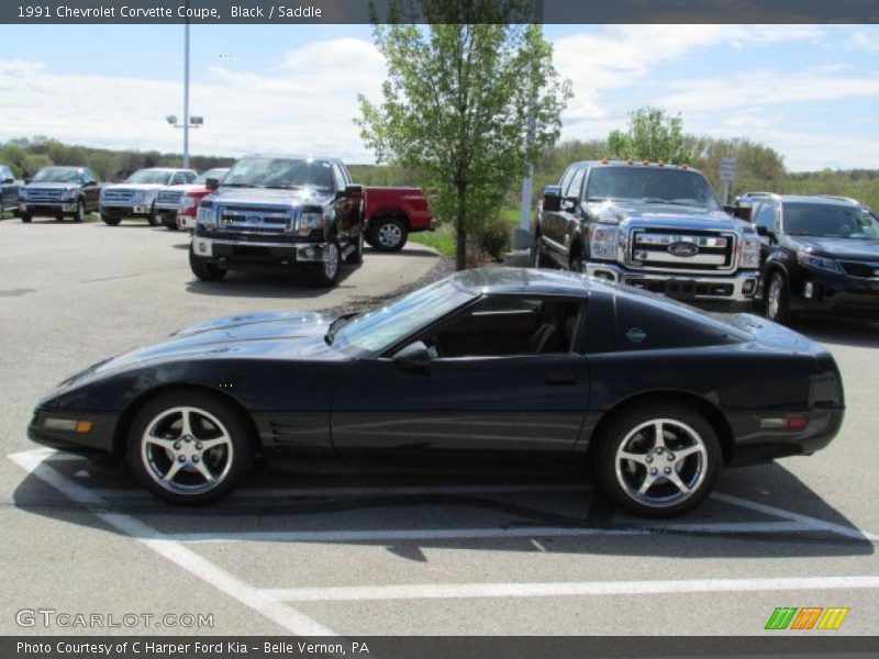 Black / Saddle 1991 Chevrolet Corvette Coupe