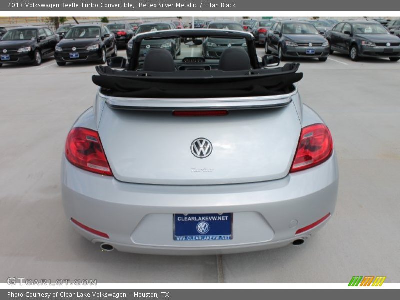 Reflex Silver Metallic / Titan Black 2013 Volkswagen Beetle Turbo Convertible