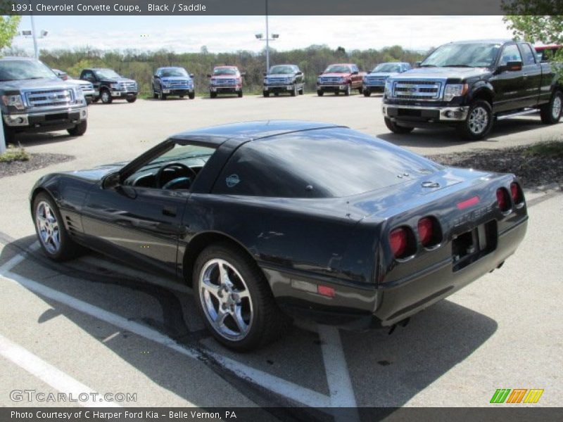 Black / Saddle 1991 Chevrolet Corvette Coupe