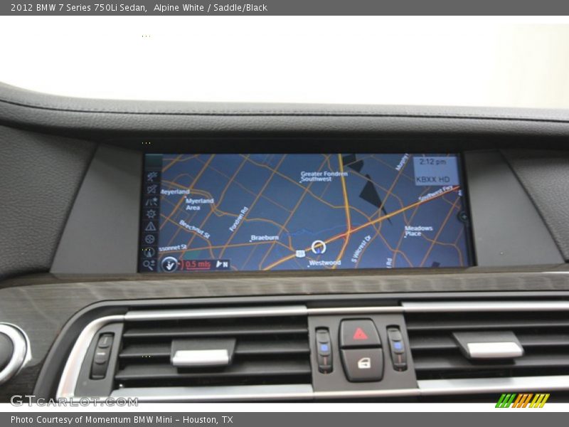 Navigation of 2012 7 Series 750Li Sedan