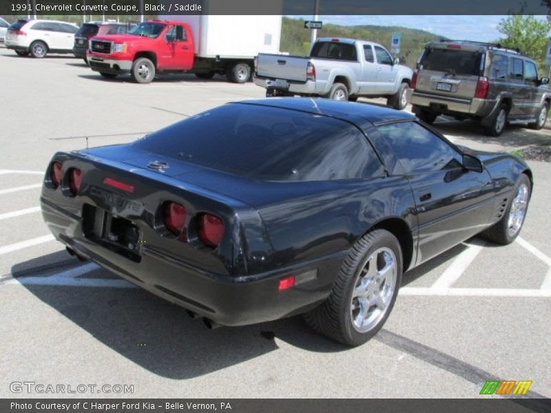 Black / Saddle 1991 Chevrolet Corvette Coupe
