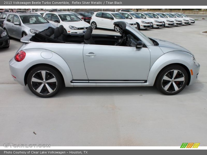 Reflex Silver Metallic / Titan Black 2013 Volkswagen Beetle Turbo Convertible