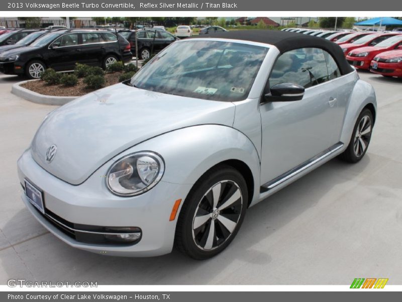 Reflex Silver Metallic / Titan Black 2013 Volkswagen Beetle Turbo Convertible