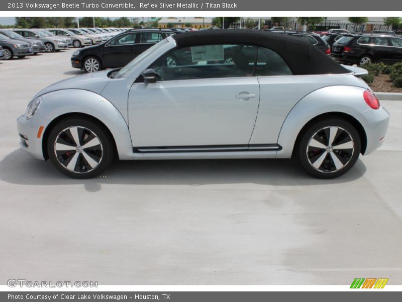 Reflex Silver Metallic / Titan Black 2013 Volkswagen Beetle Turbo Convertible