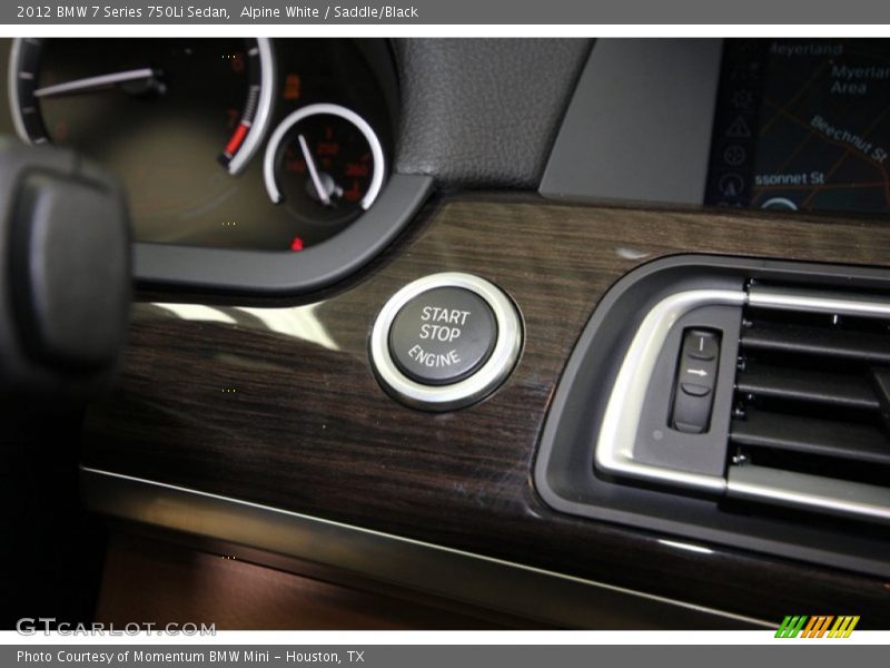 Alpine White / Saddle/Black 2012 BMW 7 Series 750Li Sedan
