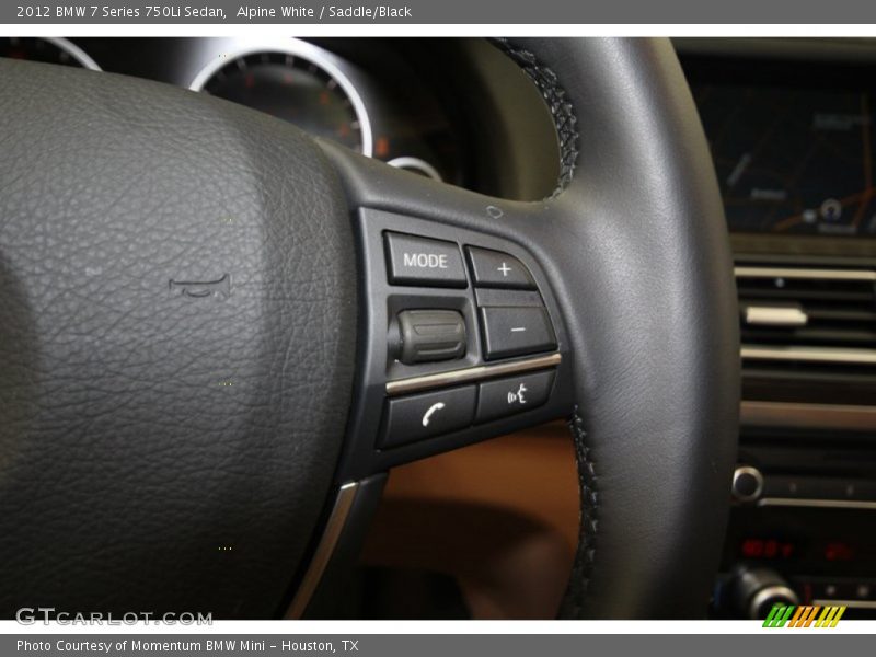 Alpine White / Saddle/Black 2012 BMW 7 Series 750Li Sedan