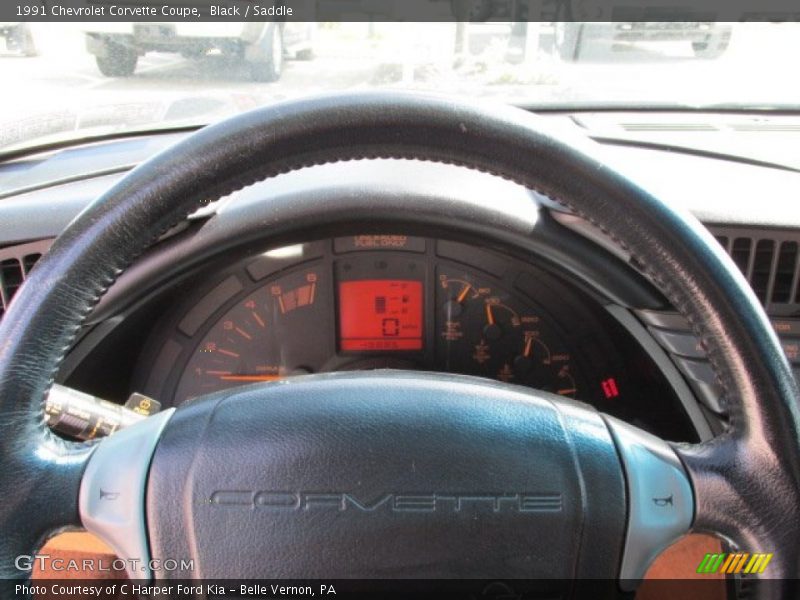 Black / Saddle 1991 Chevrolet Corvette Coupe
