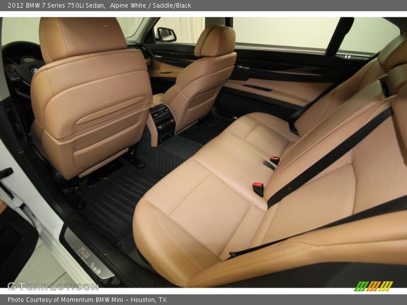 Alpine White / Saddle/Black 2012 BMW 7 Series 750Li Sedan