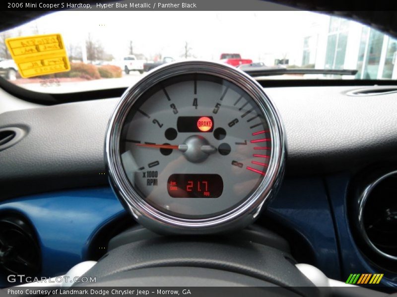 Hyper Blue Metallic / Panther Black 2006 Mini Cooper S Hardtop