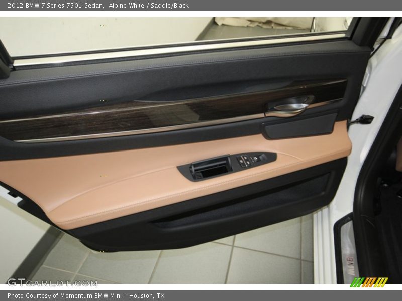 Alpine White / Saddle/Black 2012 BMW 7 Series 750Li Sedan
