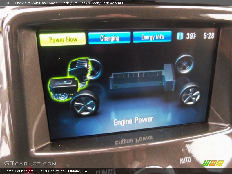 Black / Jet Black/Green/Dark Accents 2012 Chevrolet Volt Hatchback